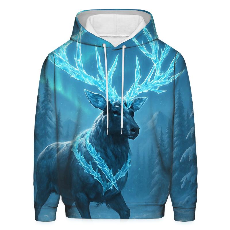 Frostbound Neon Elk hoodie styles
