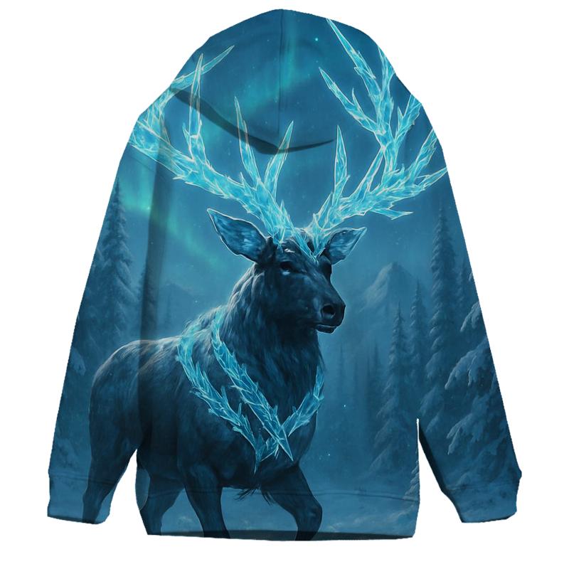 Frostbound Neon Elk hoodie styles