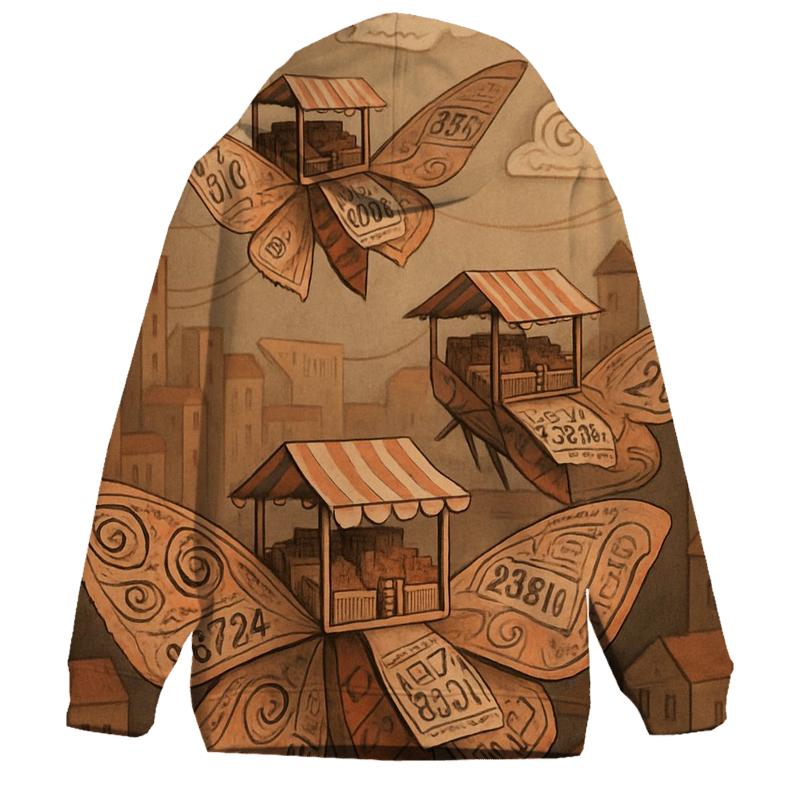 Paper City Moth Caravan hoodie trends