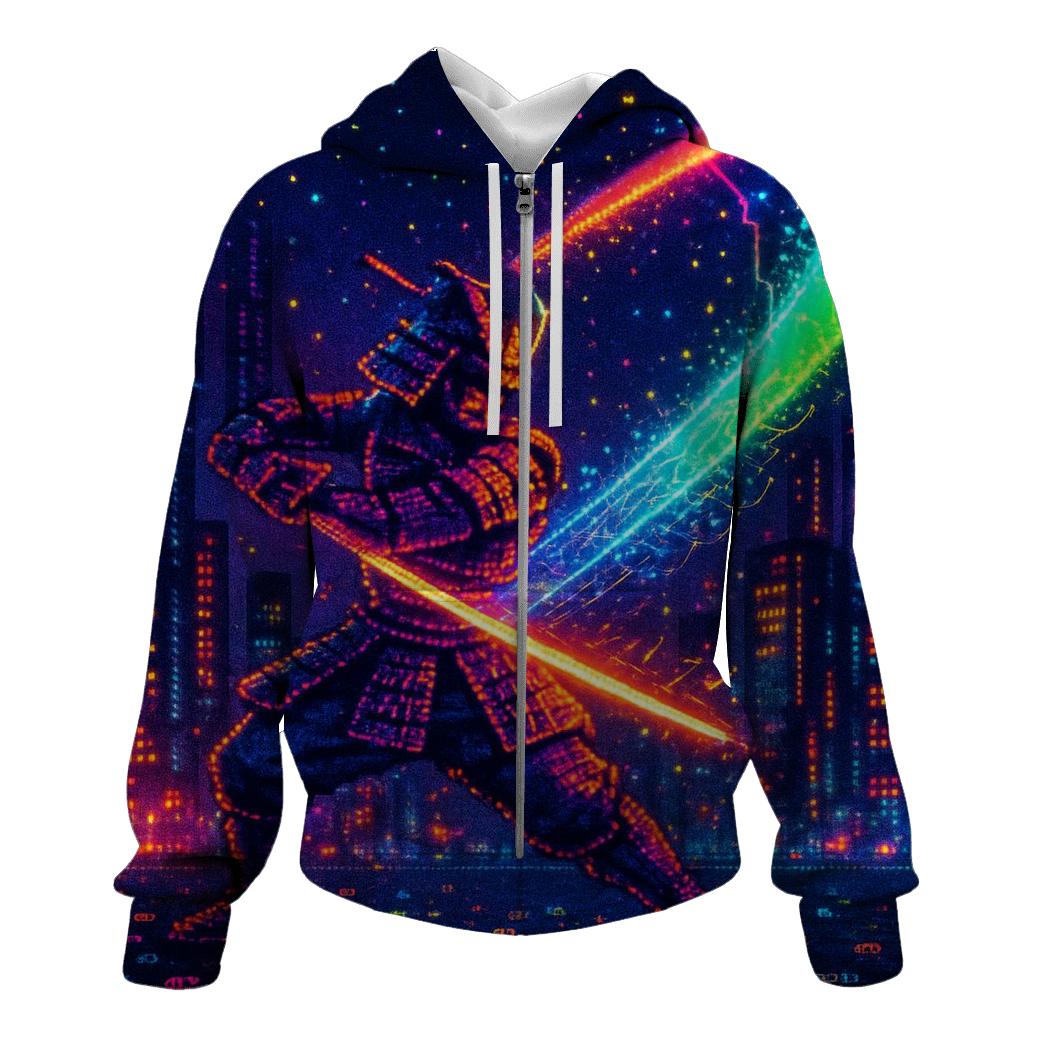 Pixel Samurai Aurora graphic hoodies