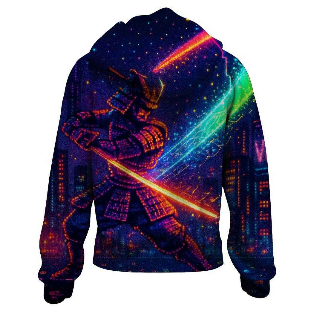 Pixel Samurai Aurora graphic hoodies