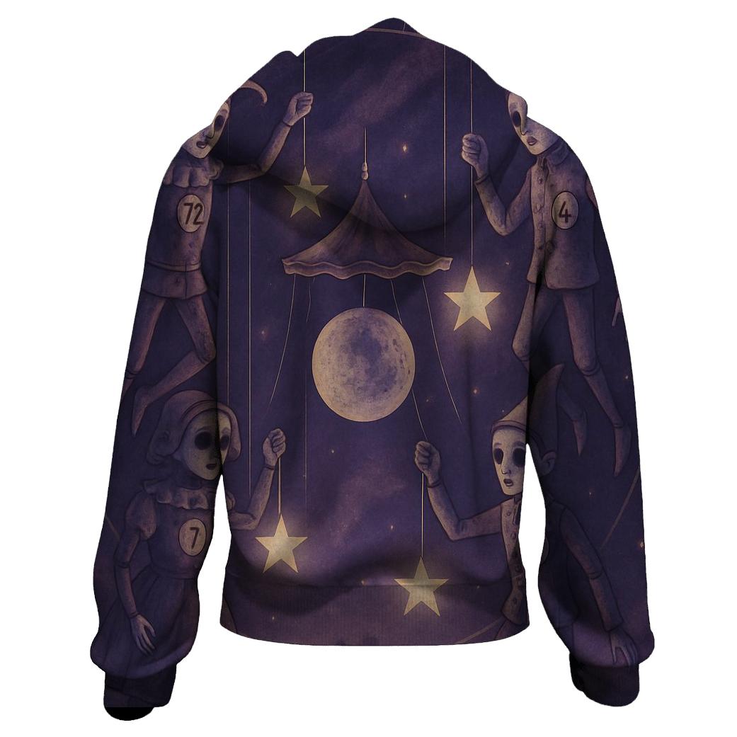 Orbiting Puppet Carousel graphic hoodies