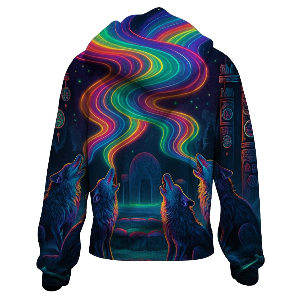 Chromatic Wolf Choir heavyweight hoodies