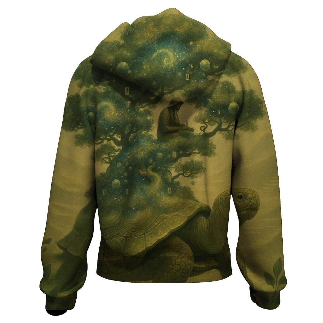 Bonsai Nebula Tortoise designer hoodies