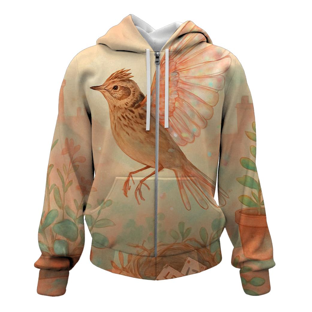 Glasswing Skylark embroidered hoodies