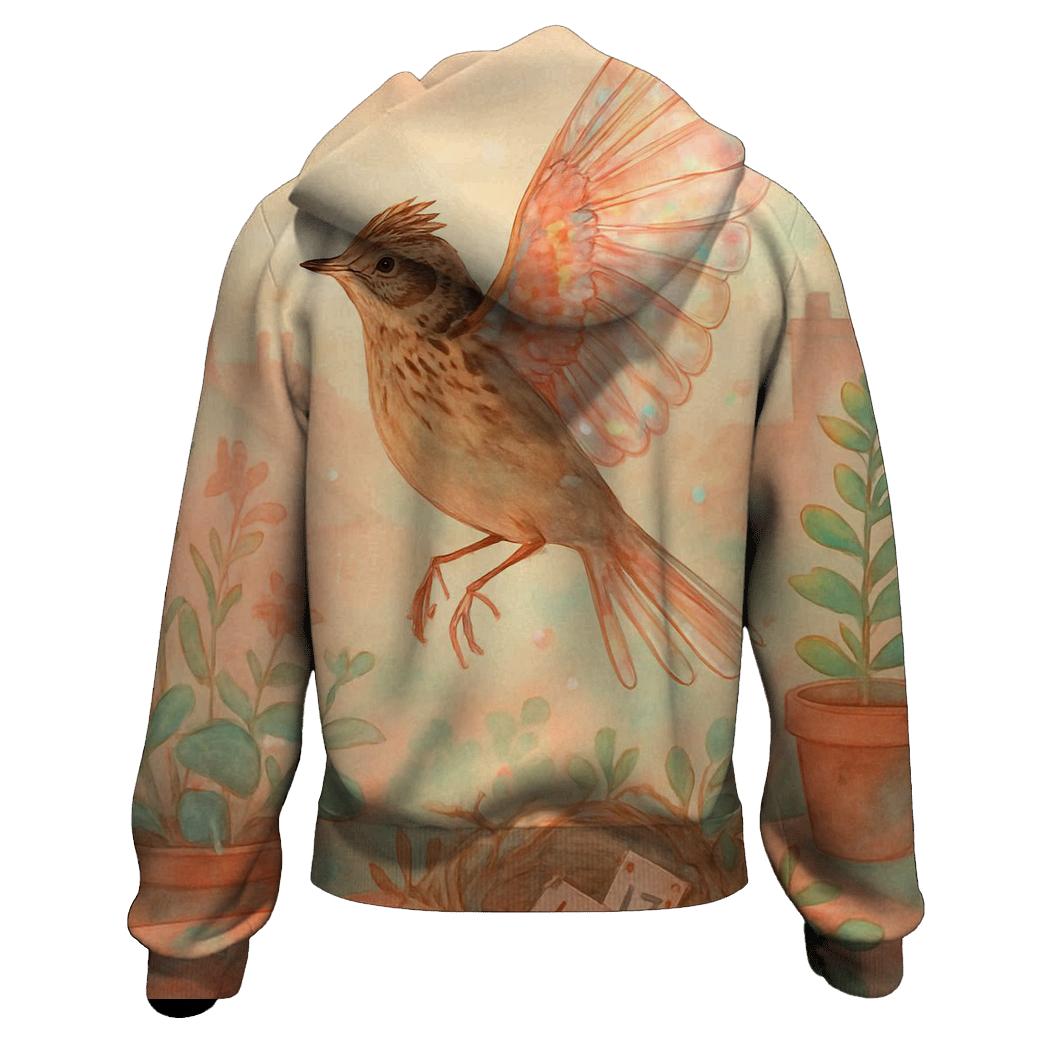 Glasswing Skylark embroidered hoodies