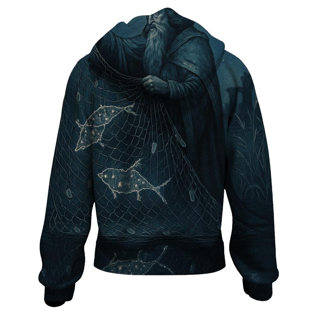 Mirrored Fisher King pullover hoodies