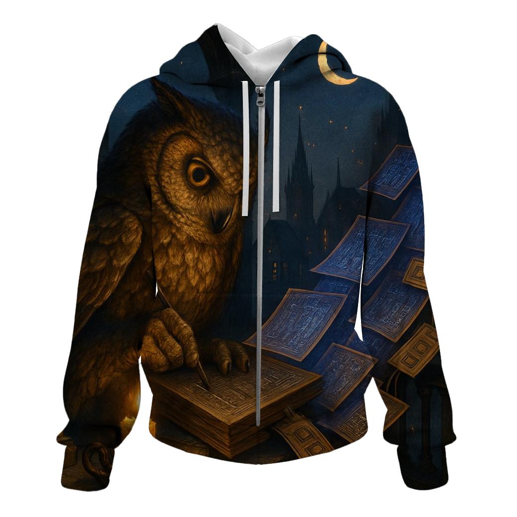 Ironwood Scribe Owl lightweight hoodies