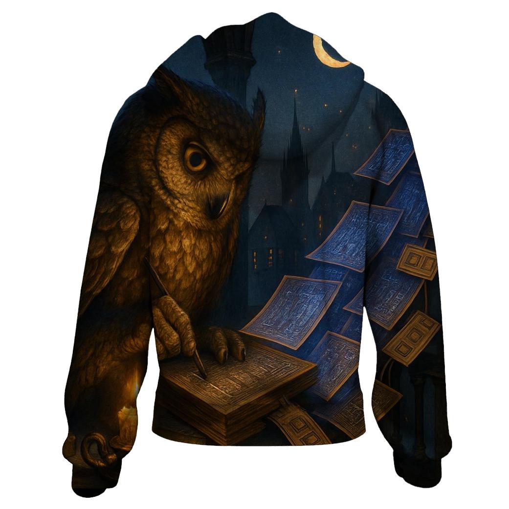 Ironwood Scribe Owl lightweight hoodies