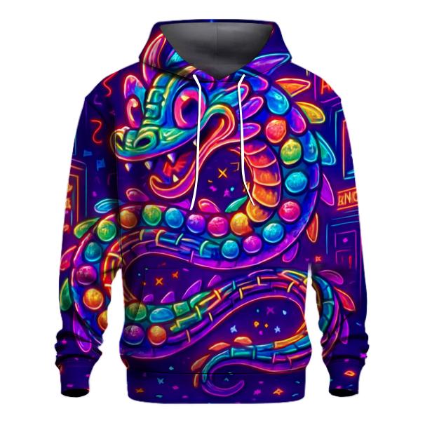 Candy Circuit Dragon zip-up hoodies