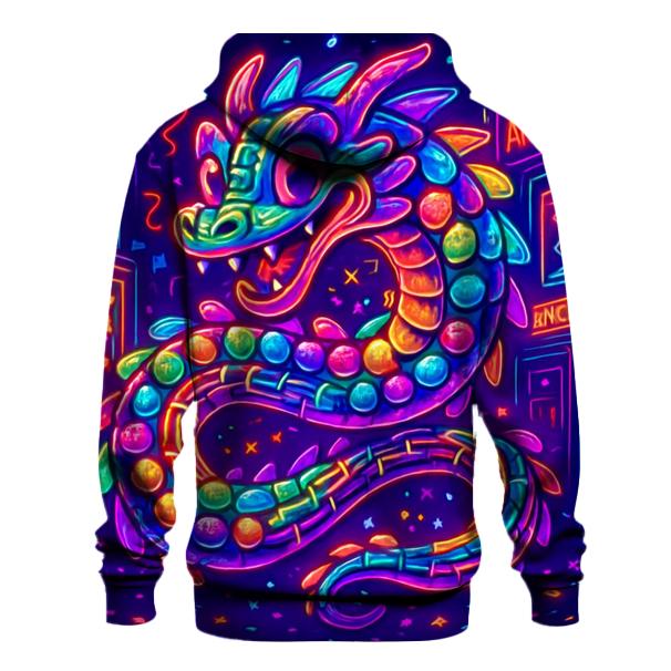 Candy Circuit Dragon zip-up hoodies