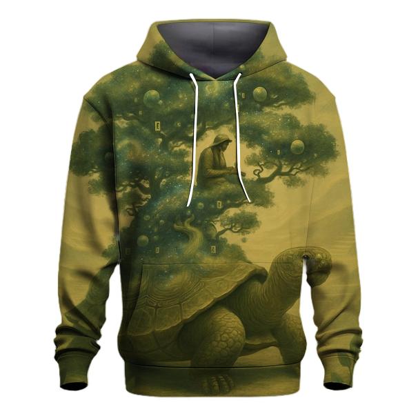 Bonsai Nebula Tortoise printed hoodies