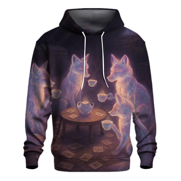 Hologram Tea Party Foxes hoodie trends
