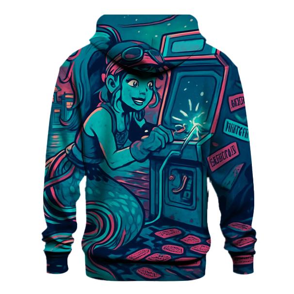 Arcade Mermaid Mechanic printed hoodies