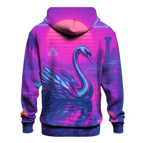 Vaporwave Swan Lake premium hoodies