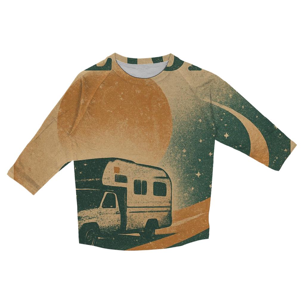 Celestial Roadtrip Poster stylish quarter sleeve tops