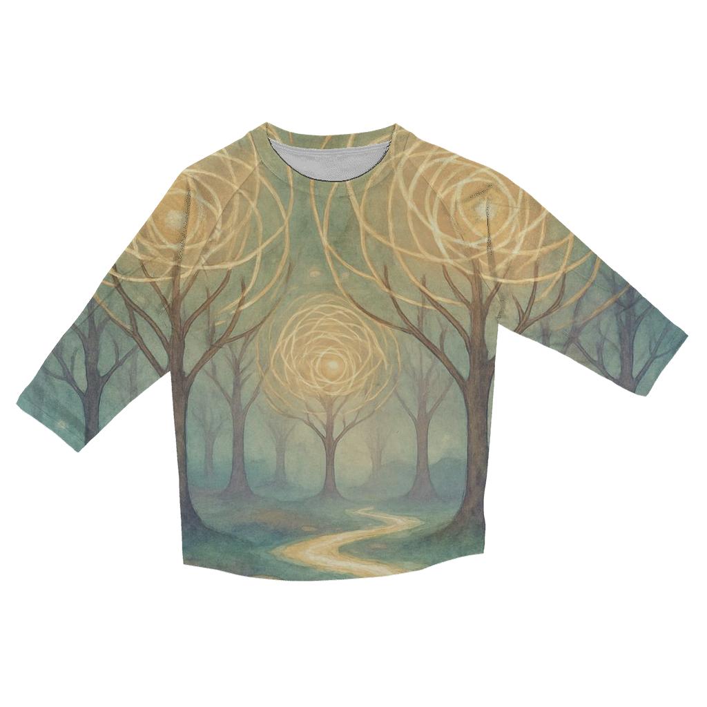 Luminous Grove stylish quarter sleeve tops