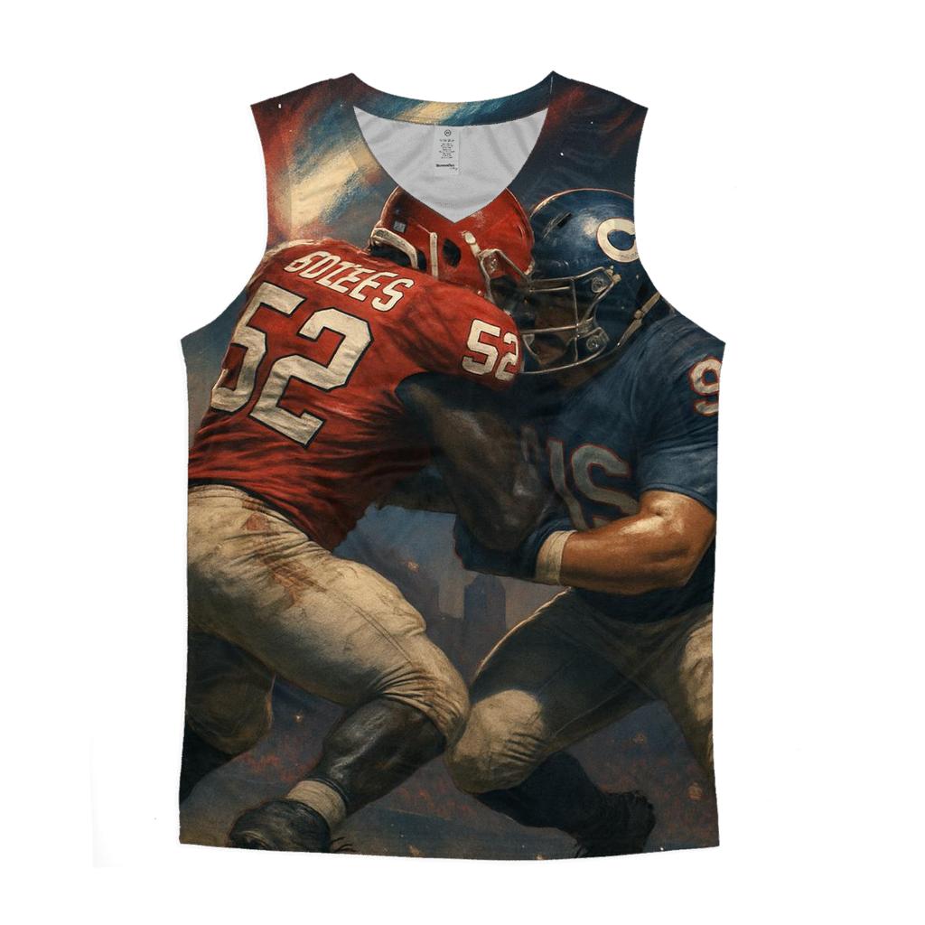 Gridiron Showdown Braves Vs Cubs Clash casual summer tank tops