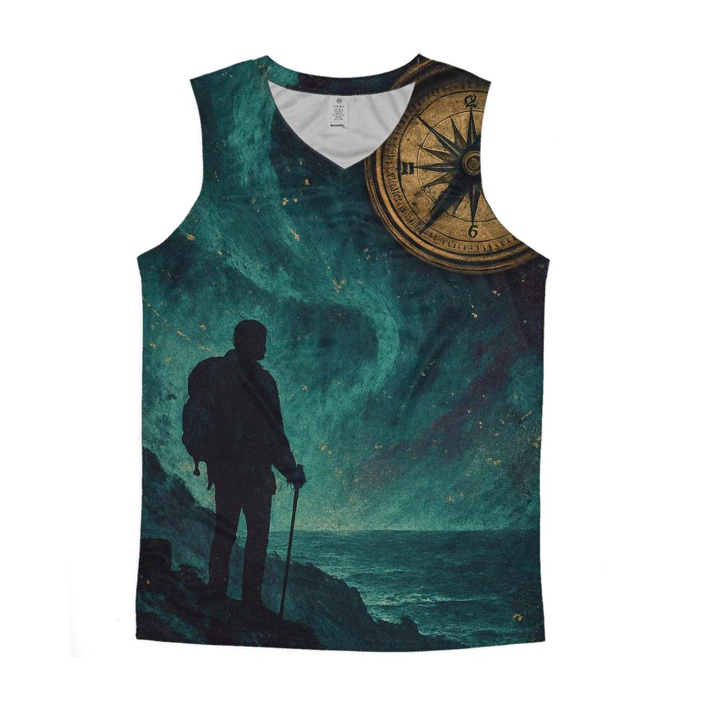 Aurora Voyager Collage stylish racerback tanks