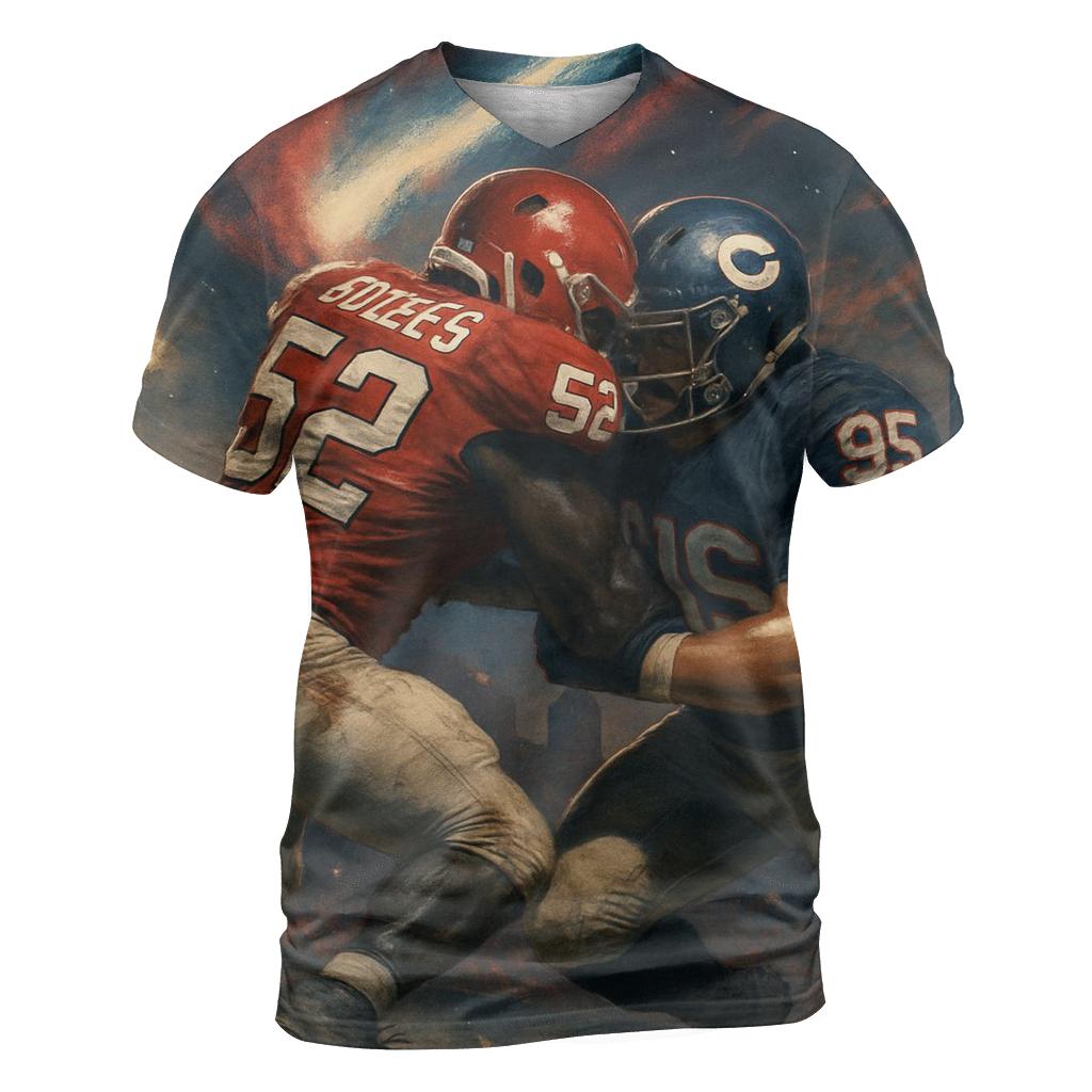 Gridiron Showdown Braves Vs Cubs Clash designer pattern shirts