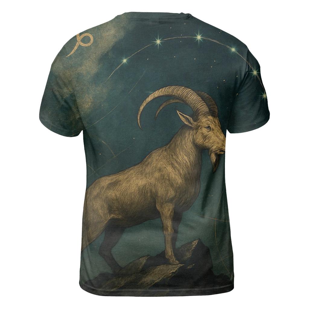 Capricorn Mountain Nebula Chart creative print fashion shirts