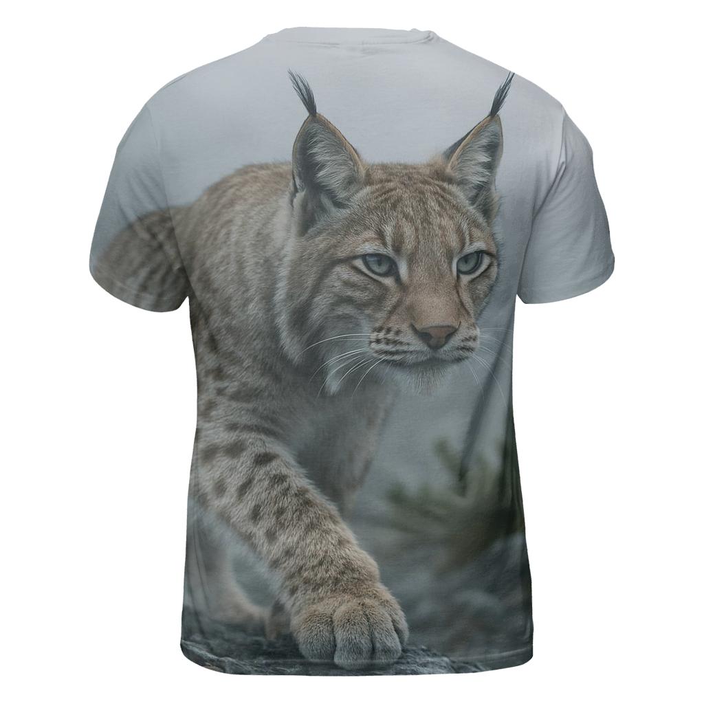 Mist Ridge Stalker — Eurasian Lynx unique graphic print tees