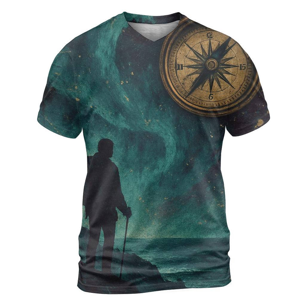 Aurora Voyager Collage statement graphic shirts