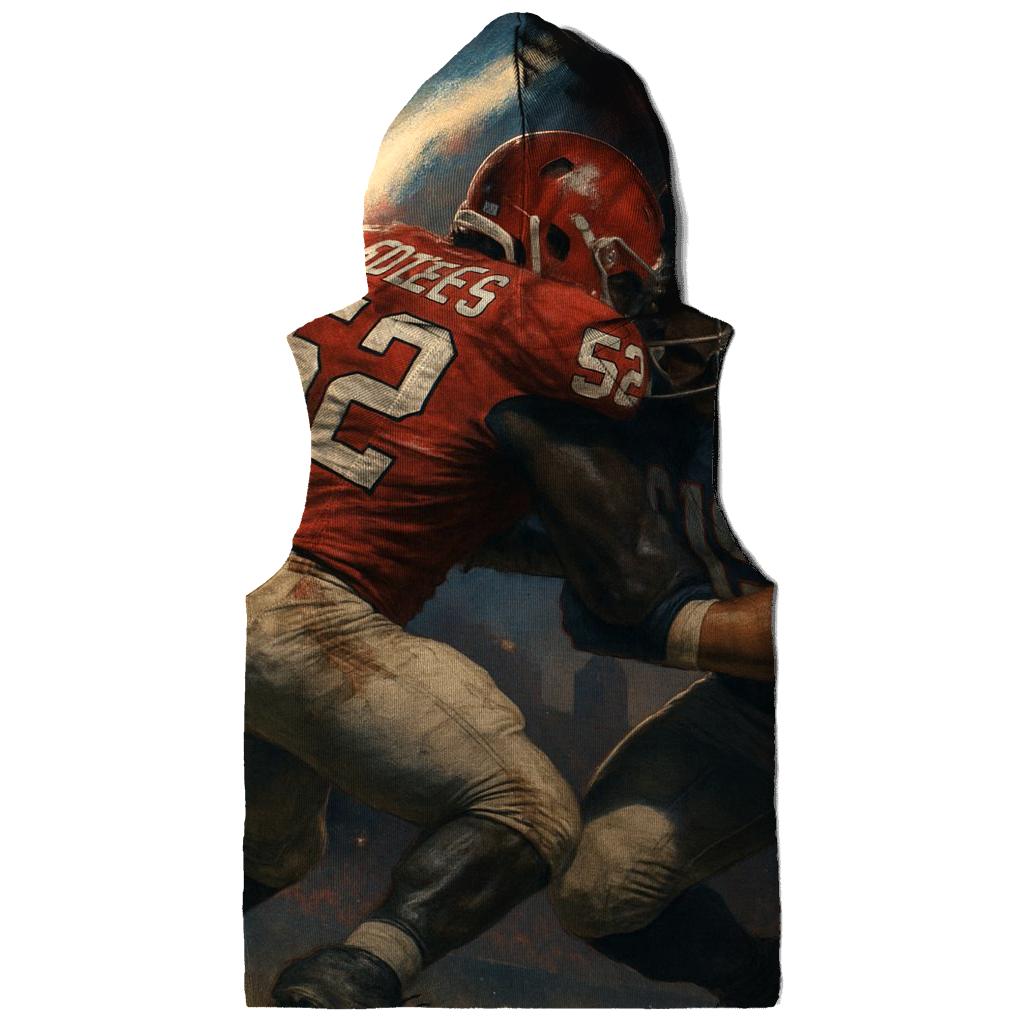 Gridiron Showdown Braves Vs Cubs Clash heavyweight hoodies