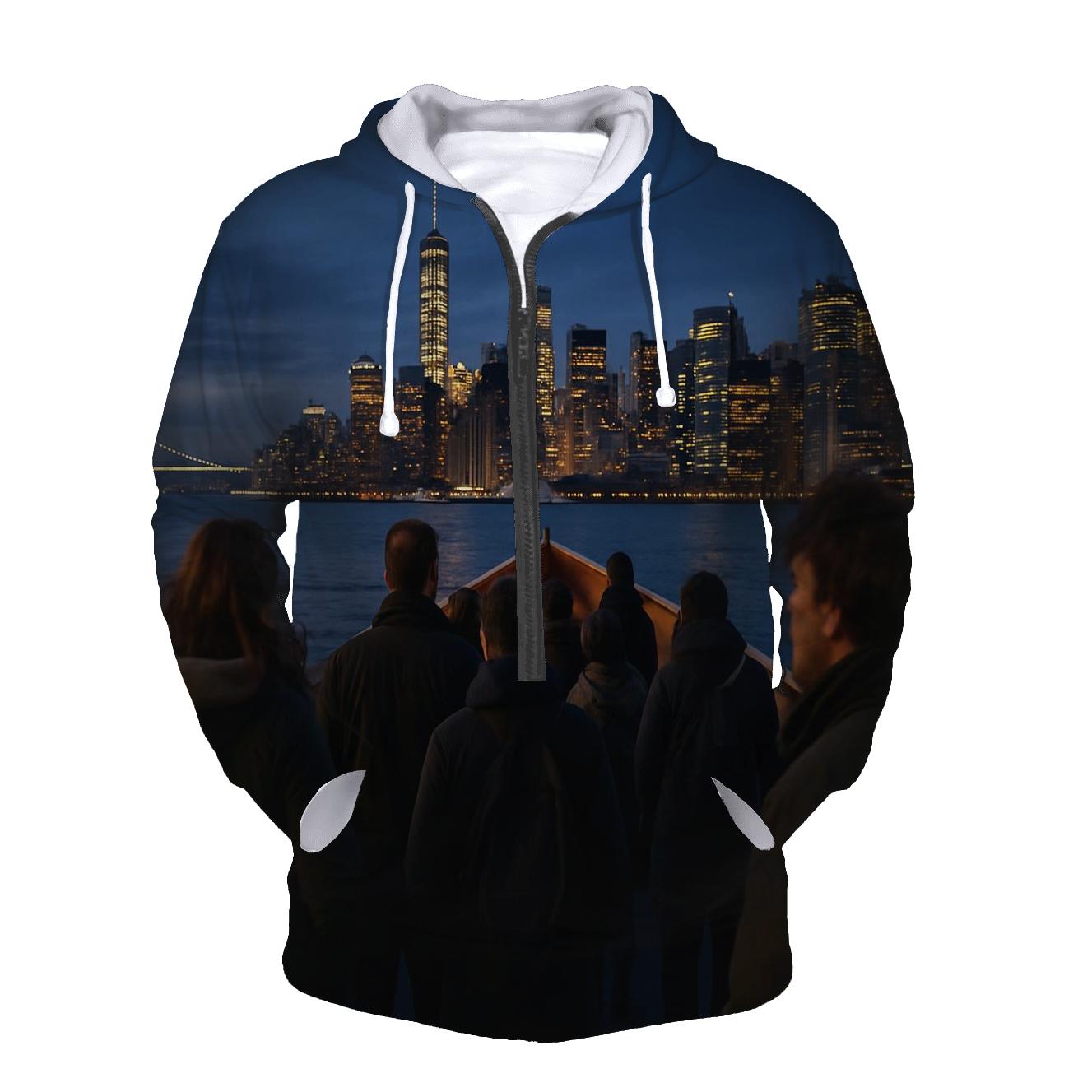 Twilight Ferry Approach To Midtown hoodie styles