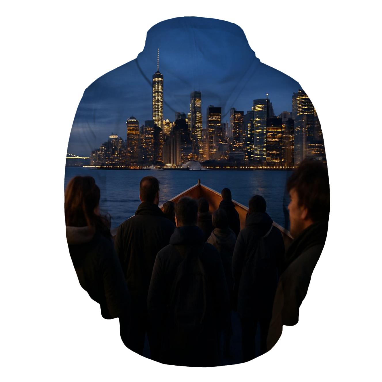 Twilight Ferry Approach To Midtown hoodie styles