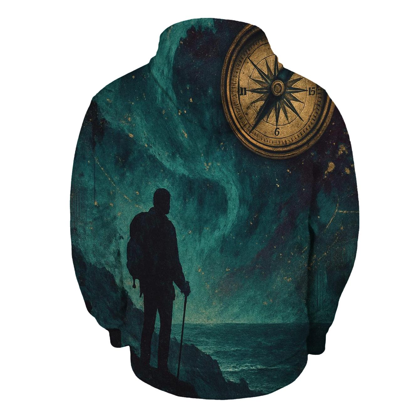 Aurora Voyager Collage embroidered hoodies