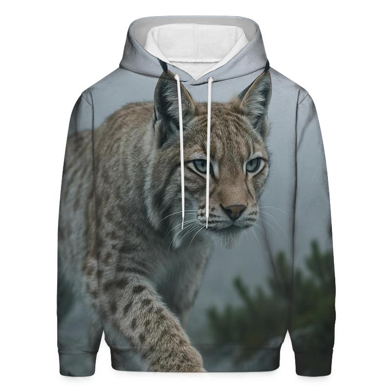 Mist Ridge Stalker — Eurasian Lynx pullover hoodies