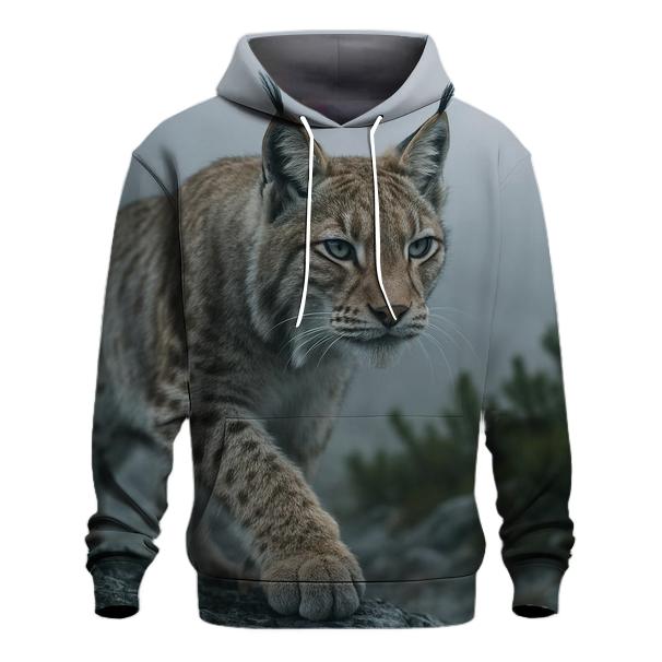 Mist Ridge Stalker — Eurasian Lynx designer hoodies