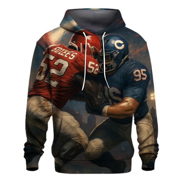 Gridiron Showdown Braves Vs Cubs Clash lightweight hoodies