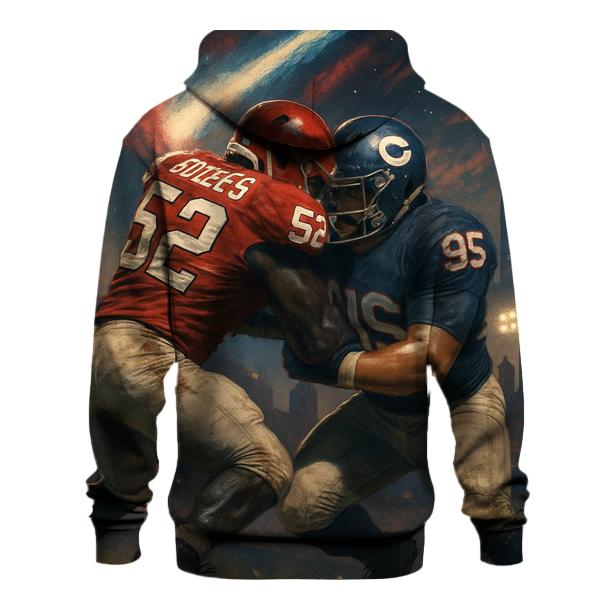 Gridiron Showdown Braves Vs Cubs Clash lightweight hoodies