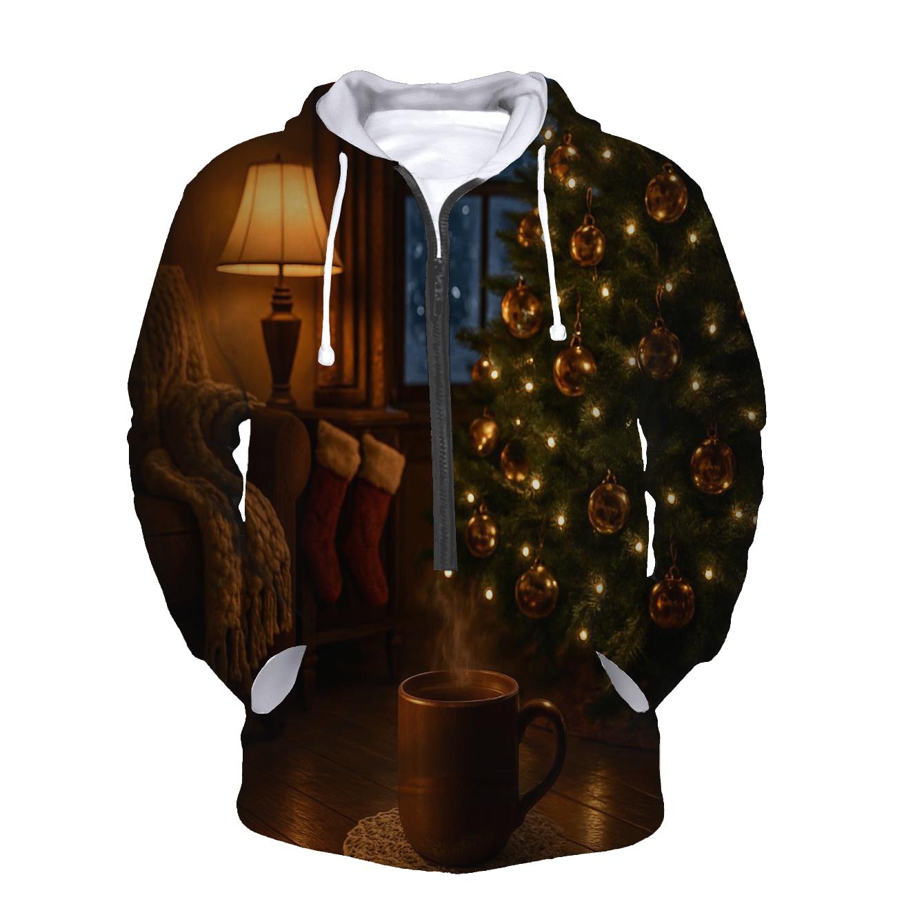 Starlit Hearth Of Evergreen Wonder premium hoodies