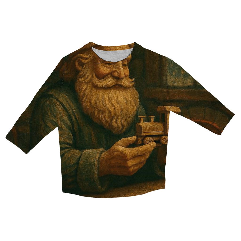 Woodland Workshop Santa designer 3/4 sleeve blouses