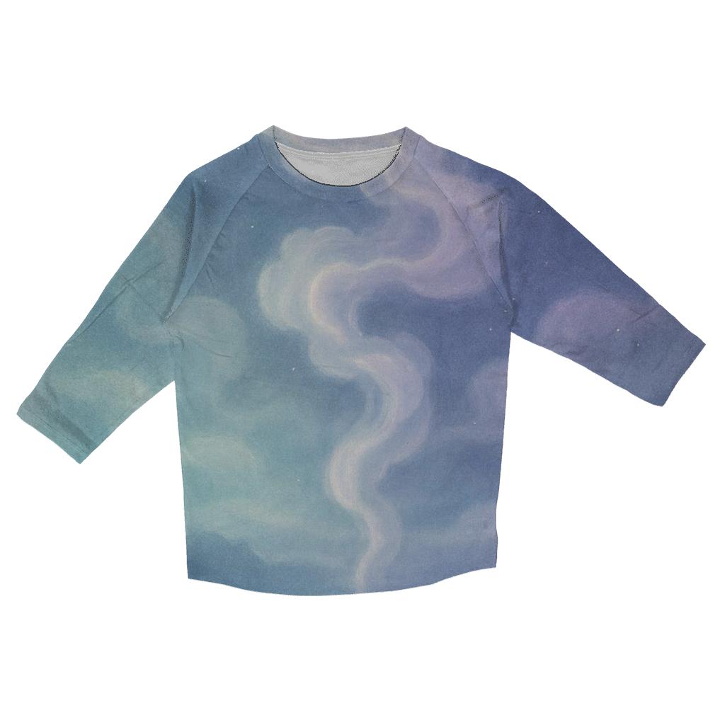 Mist Of Midnight Gradients trendy 3/4 sleeve tops