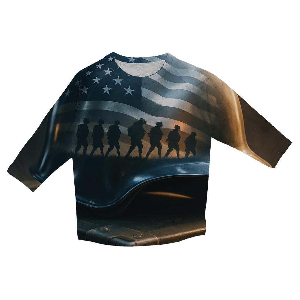 Sentinel Helmet Reflection trendy 3/4 sleeve tops