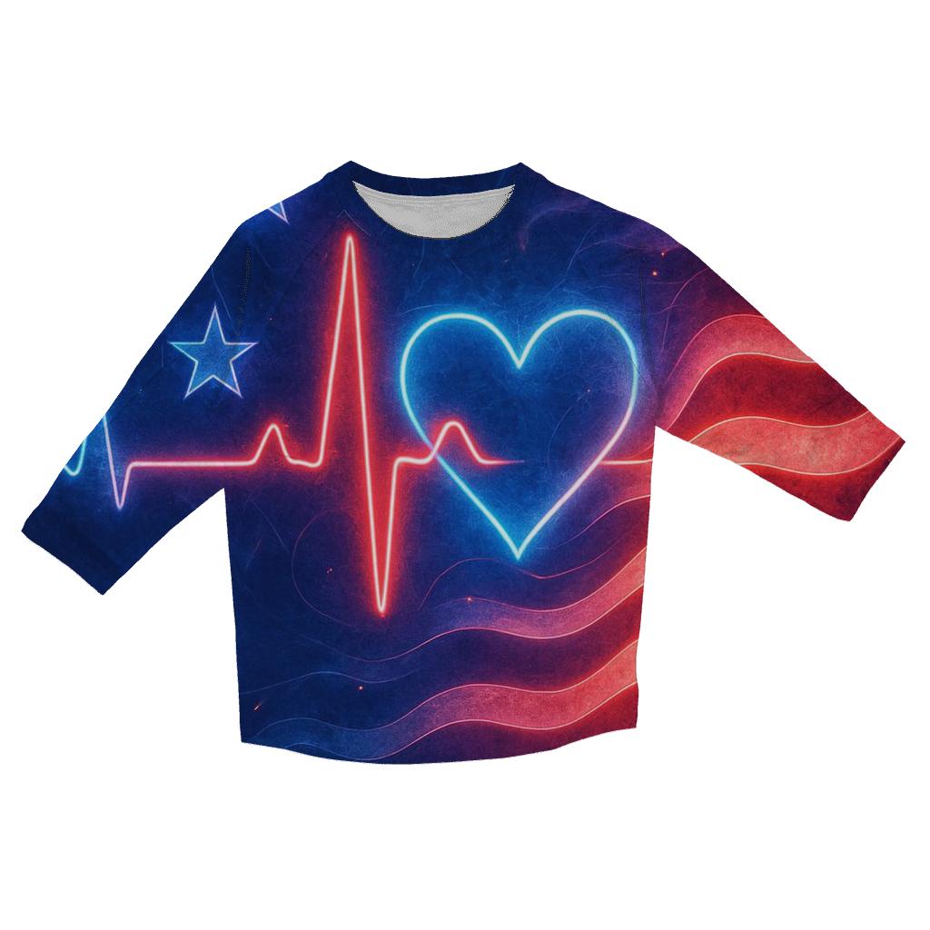 Patriot Pulse designer 3/4 sleeve blouses