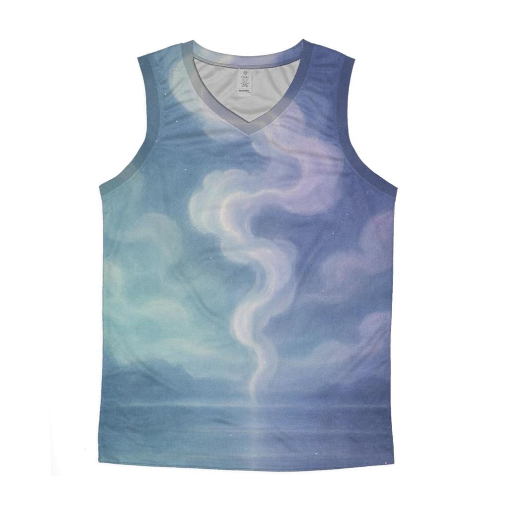 Mist Of Midnight Gradients graphic print tank tops