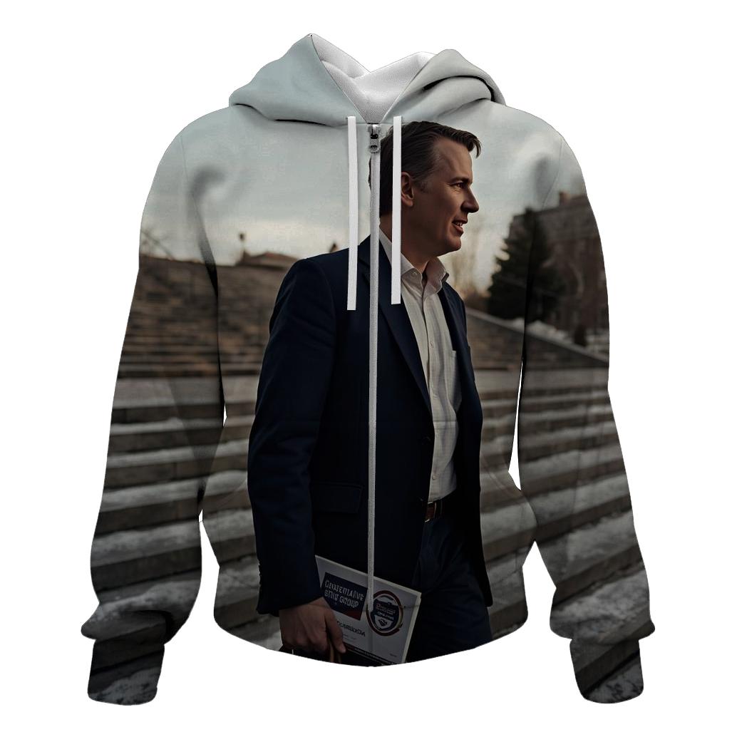 Campus Conversation In Winter Light custom hoodies