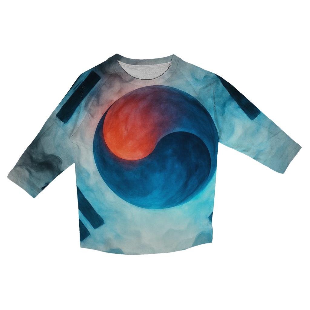 South Korea Celestial Fabric custom 3/4 sleeve shirts