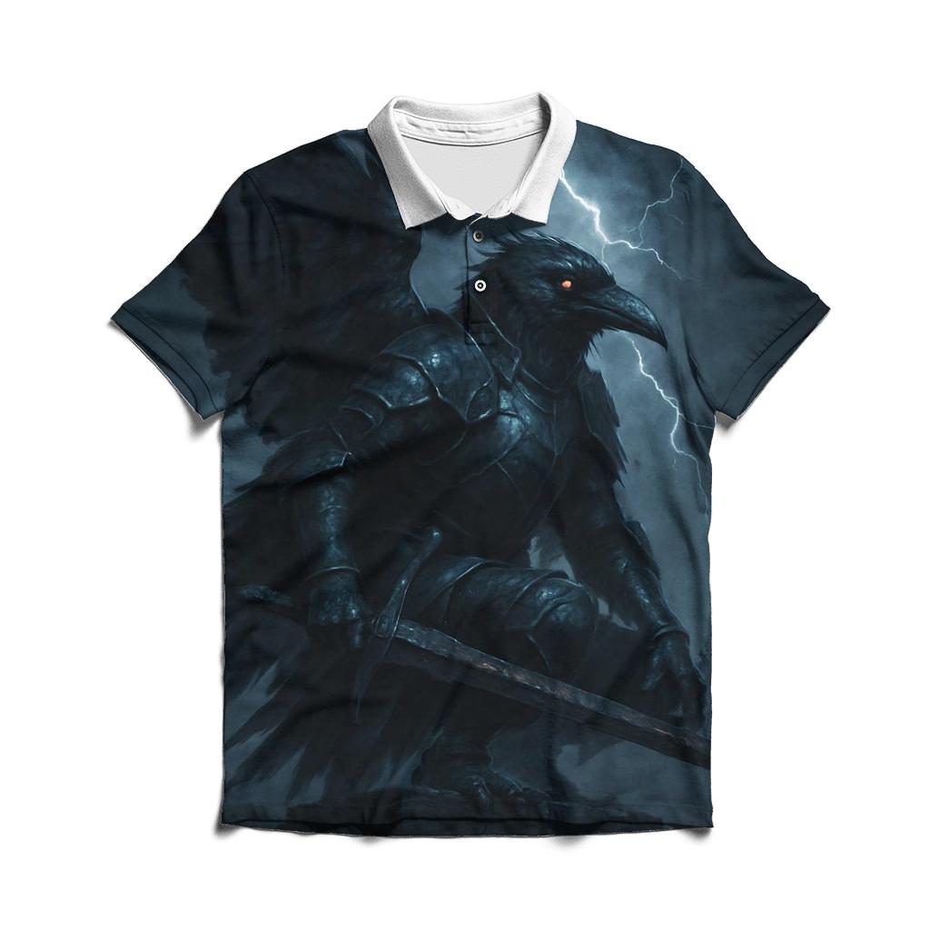 Raven Knight Of Midnight Steel casual sports polo shirts