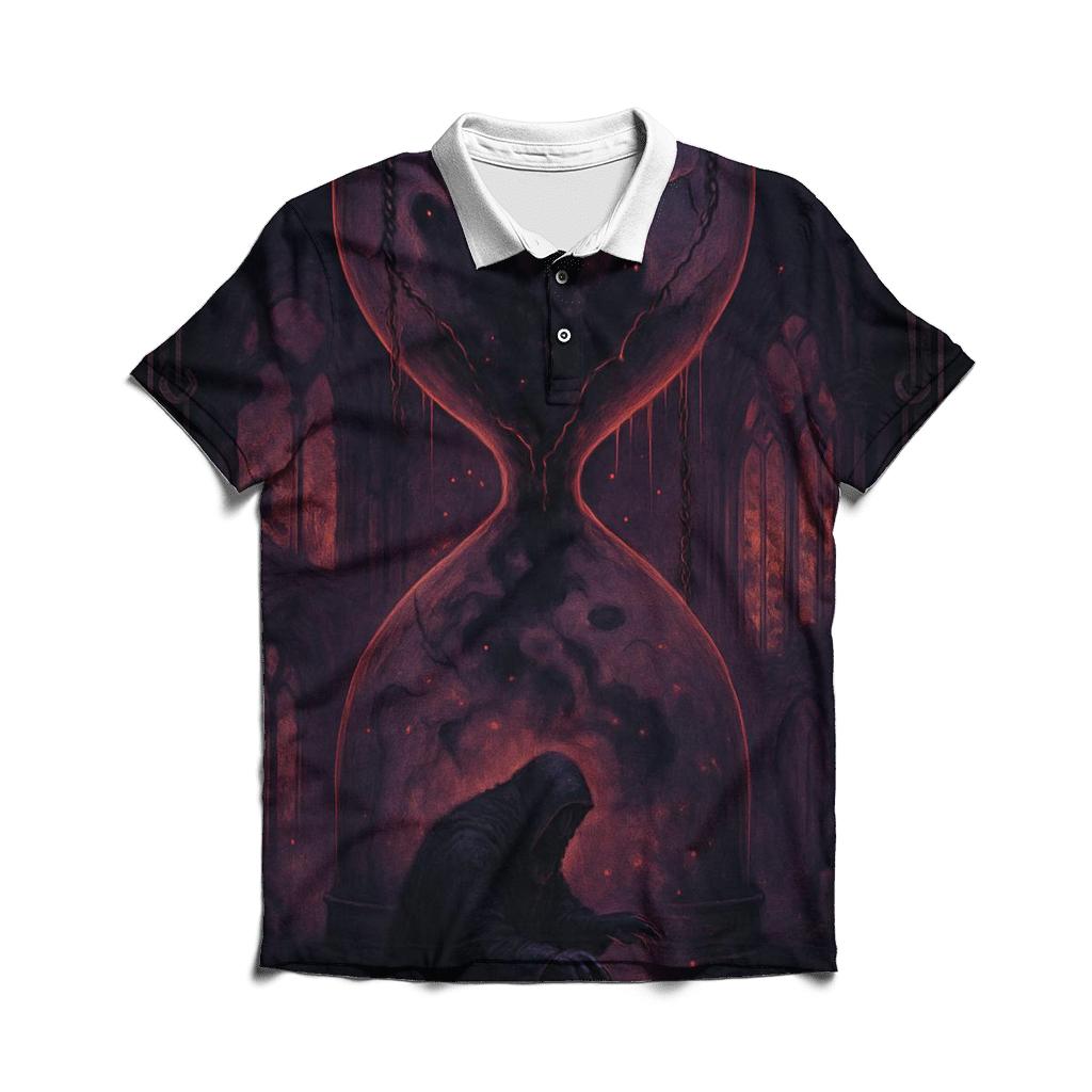 Hourglass Of Fallen Souls stylish collar polo tees