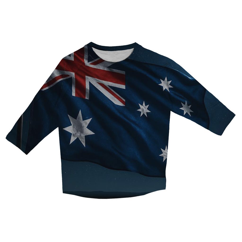 Australia Southern Light personalized 3/4 sleeve tees