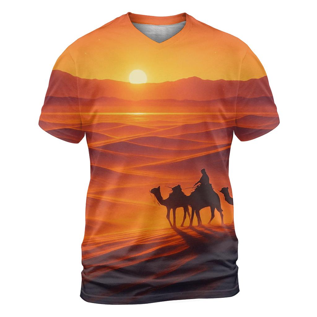 Amber Dune Reverie vibrant all-over design tees