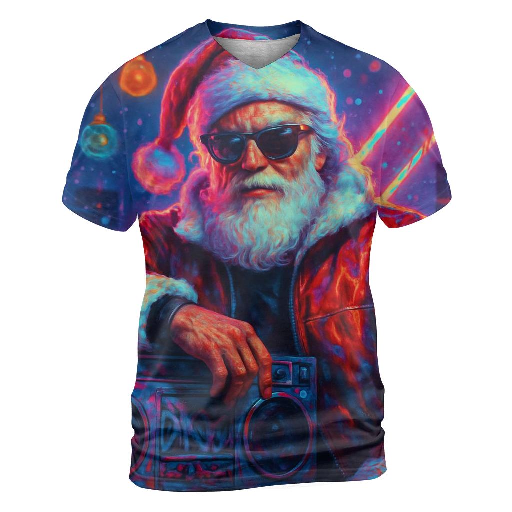 Streetwise Neon Santa custom all-over print shirts