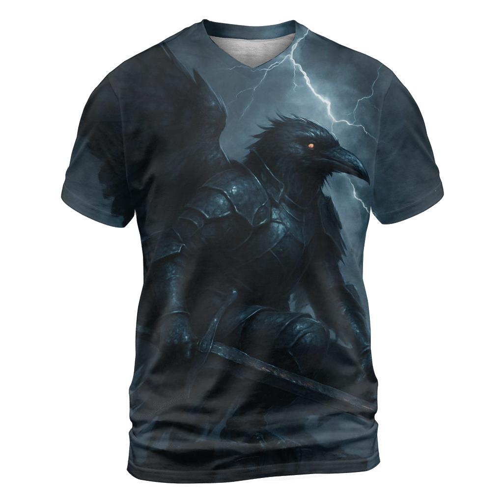 Raven Knight Of Midnight Steel vibrant all-over design tees