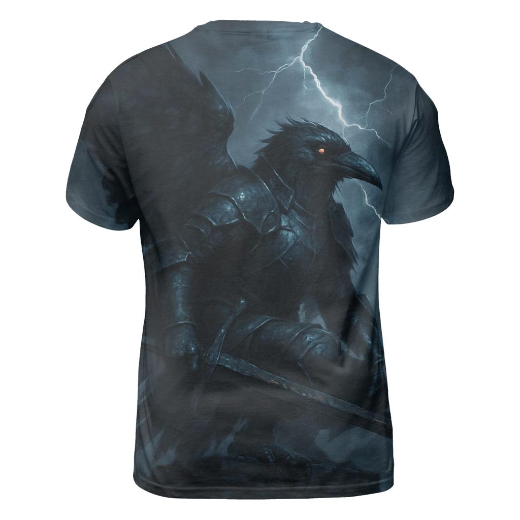 Raven Knight Of Midnight Steel vibrant all-over design tees